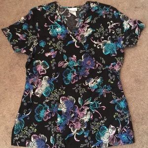 Black scrub top